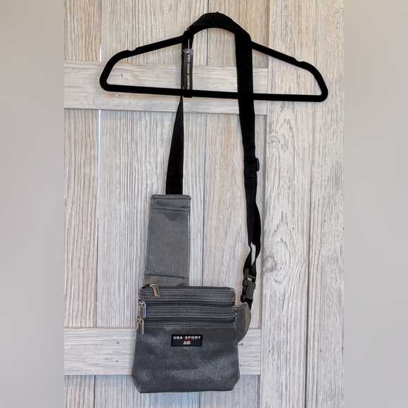 USA Sport Handbags - USA Sport Gray Crossbody Bag NWT